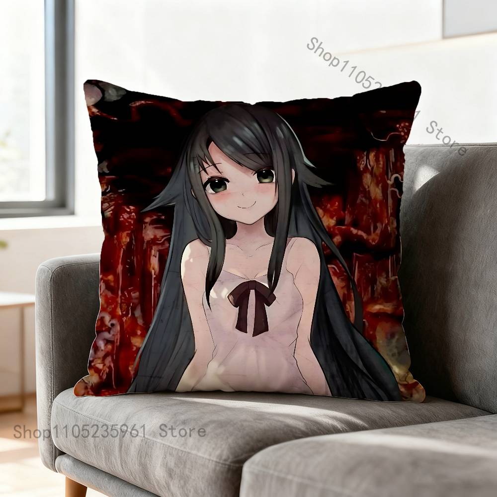 Saya No Uta The SSong of SSaya Pillowcase for Sofa Room Office Decor Printing Protector Cushion Cover Valentine gift Custom