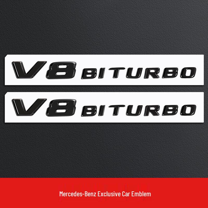 Mercedes GLE53/GLE63S V8 Biturbo 4MATIC Black Warrior Tail Emblem Stickers