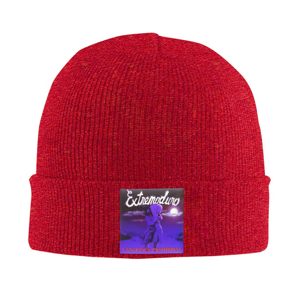 Extremoduro Canciones Prohibidas Album 1998 Knit Hat Vintage Caps Men Women Kpop Beanie Hats Autumn Thermal Elastic Bonnet Hats