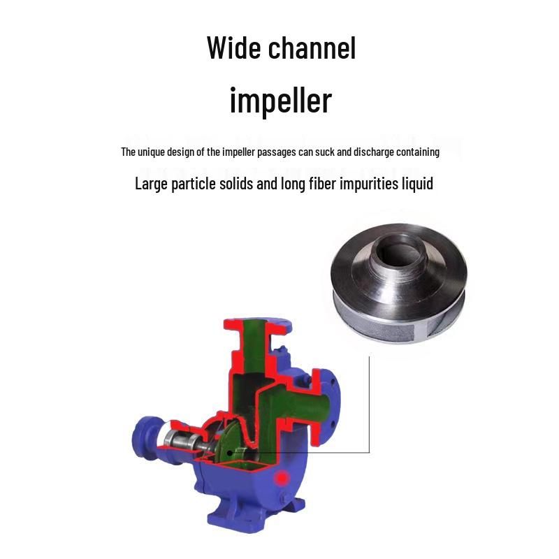 ZW Explosion-Proof Cast Iron Self-Priming Non-Clogging Corrosion-Resistant Sewage and Oil Suction Centrifugal Pump