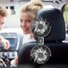 USB Autositzventilator Doppelkopf-Kühlungslüfter 3 Geschwindigkeiten Hintere Kopfstütze Kühler Sitzgebläse Tragbarer 270 Grad drehbarer Luftventilator