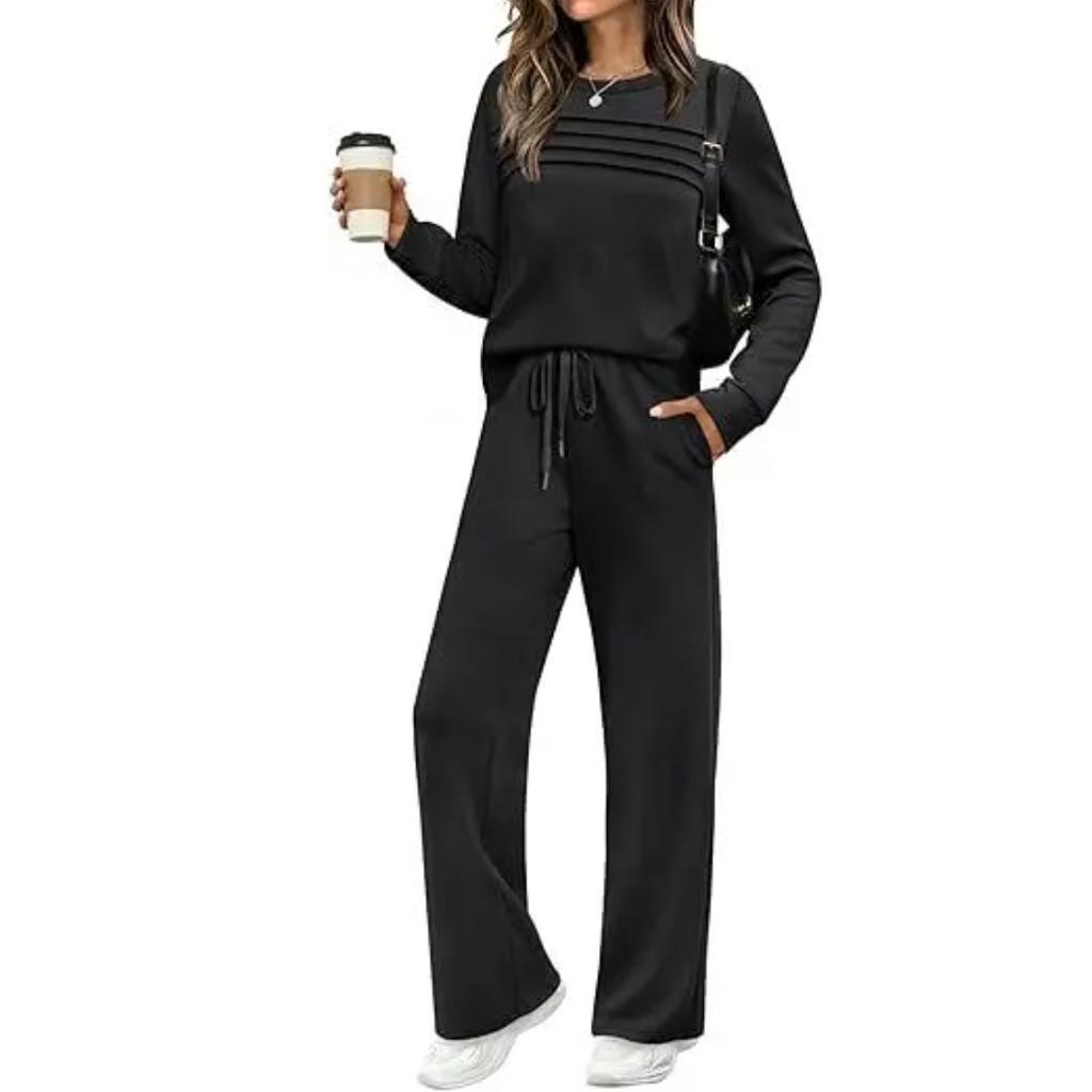 Plus Size Women's Fashion Long Sleeve Long Pants Set Casual Two-Piece Suit New Autumn Collection Comfortable Sets
