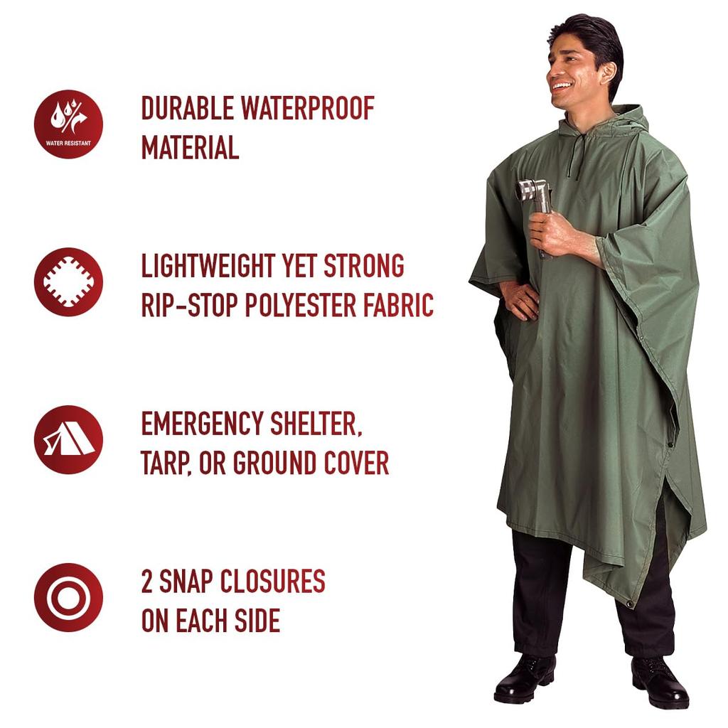 ROTHCO Type Military Ripstop Poncho G.I.
