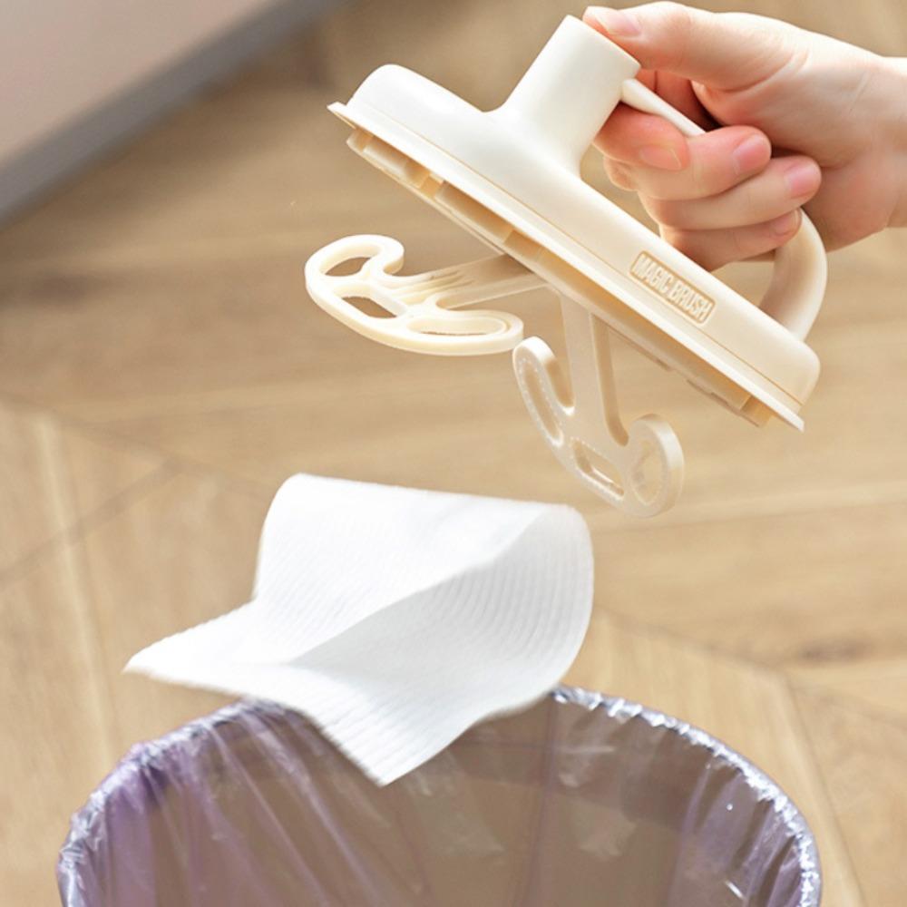 

Губка для чистки с пластиковой ручкой, 100 листов, одноразовый чехол, ткань для чистки, кухонный рабочий стол