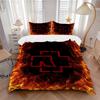 Forbidden Symbol Print 3Pcs Bedding Setduvet Cover With 2 Bedropillowcase Home Birthday Gift