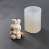 3D Rabbit Silicone Mold Easter Aromatherapy Candle Mould Resin Clay Soap Making DIY Craft Chocolate Cake Decorating Tool
