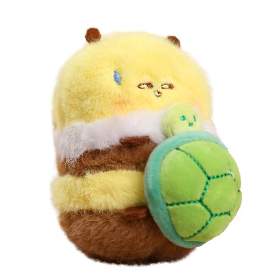 Cute Honey Bee Plush Doll Pendant for Couples Soft Stuffed Animal Keychain Funny Birthday Gift for Kids Friends Boys And Girls