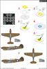 Eduard Warhawk National Marking Painting Mask Decals Plastic Model Masking Decals EDUEX1172 1/48 Curtiss-Wright P-40K (for Eduard) (Aircraft)