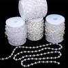 3Yard/ bag Akryl Gjennomsiktige perler for bryllup dekorasjon Hjem Party Ornament Supplies