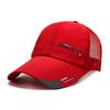 Einfache Trucker-Kappe Einfarbige Baseballkappe Herren Mesh Atmungsaktiv Sonnenschutz Kappen Label Stick Snapback Sonnenhut Sommer Golf Baseballkappe