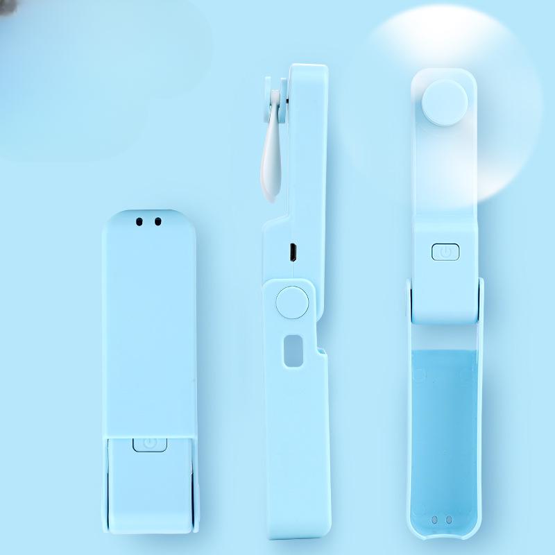 Pocket Folding Handheld Electric Fan Outdoor Portable Mini Fan Charging Style Summer Heat Dissipation and Cool Outdoor Product