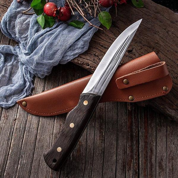 Boning Knife Kitchen Fishing Knife Sushi Knife Split Meat Fish Fruit Vegetables Cutting Tool with Knife Cover