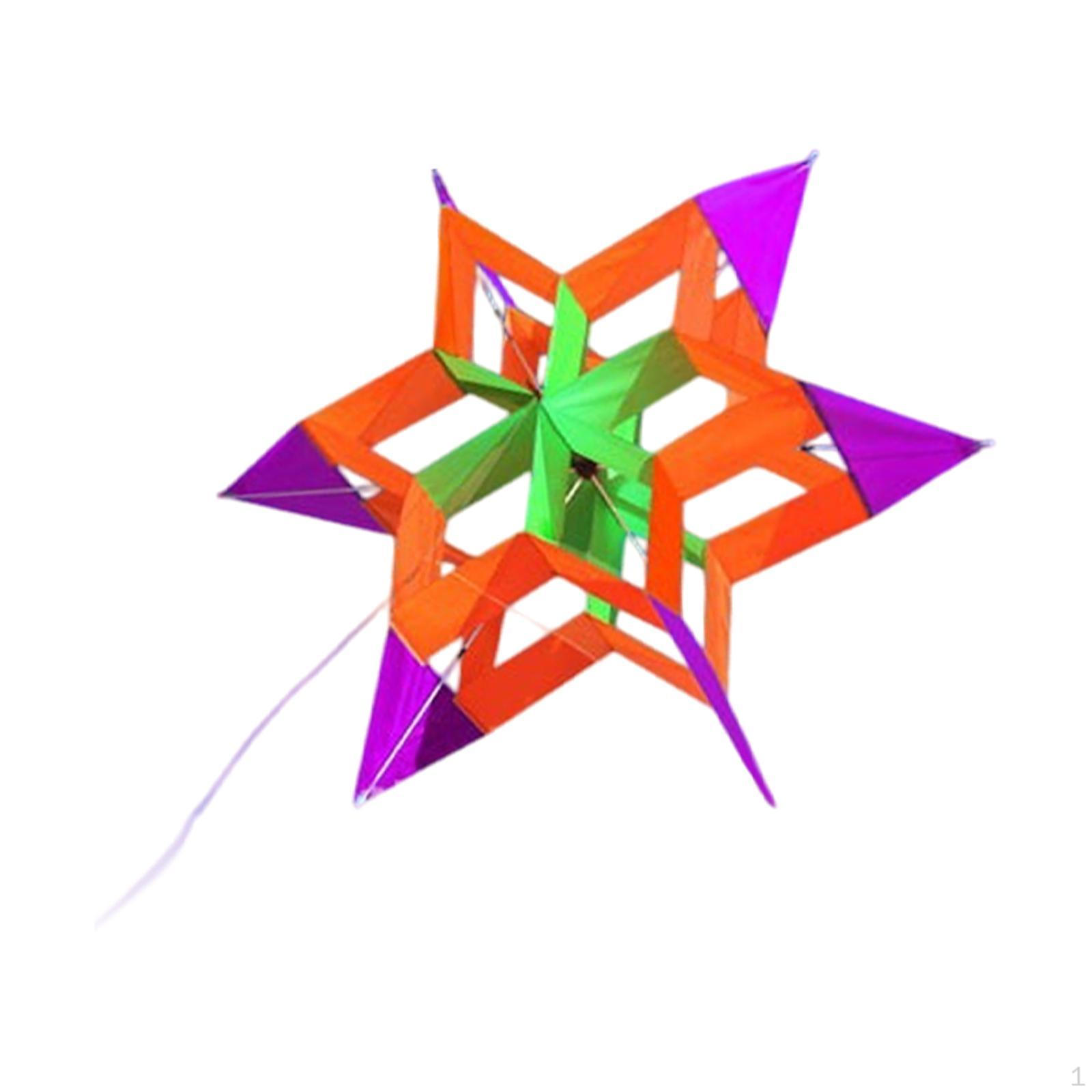 

3D Воздушный змей в виде цветка лотоса, красочный и милый для парка и побережья фиолетовый