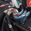 Silk Scarf Women Carriage Wheel Print Square Scarves Head Echarpes Silk Foulards Femme Wraps Beach Shawl Bandana Lady Hijab 90CM