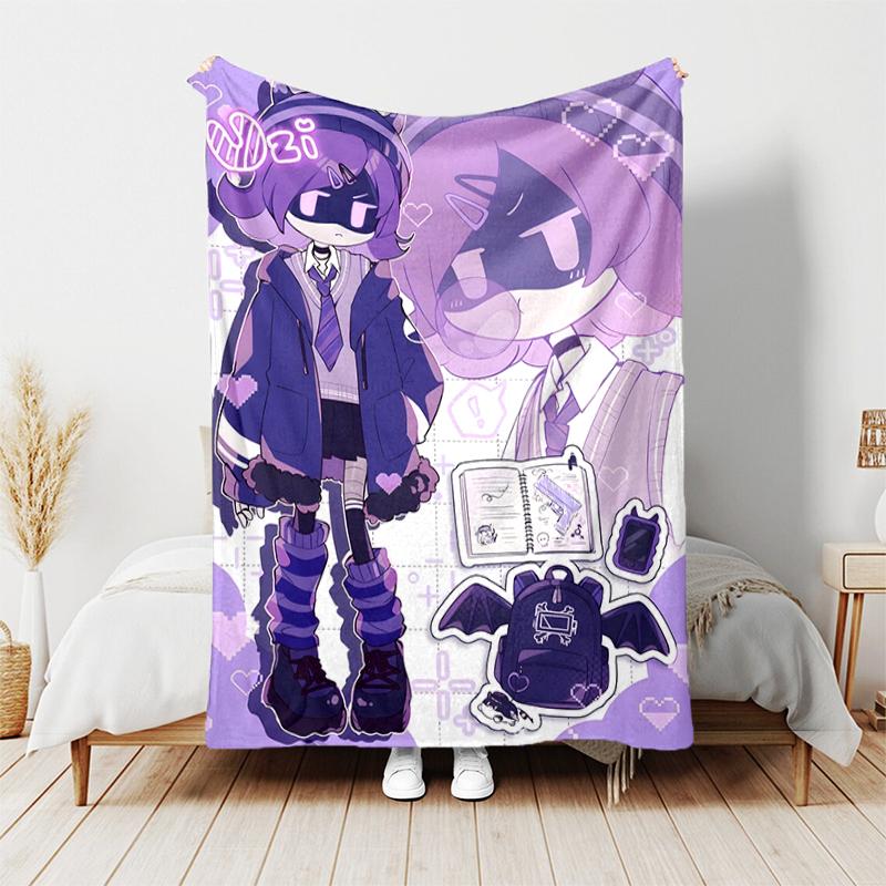 1pc Blanket Murder Drones Print Design, Lightweight Blanket for Sofa, Bed- Soft &Warm, Gift for All Seasons Like Christmas, Halloween