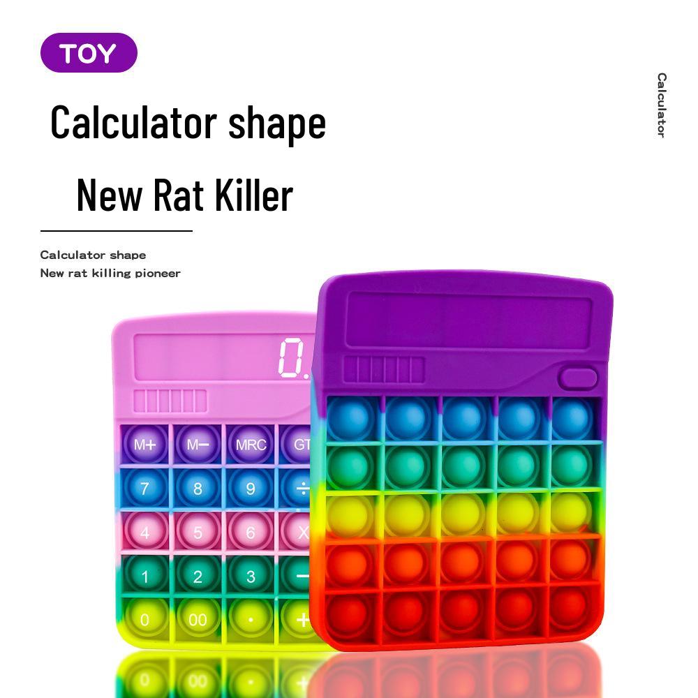 Silicone Educational Decompression Toy Calculator & Keyboard for Kids - Halloween & Christmas Theme