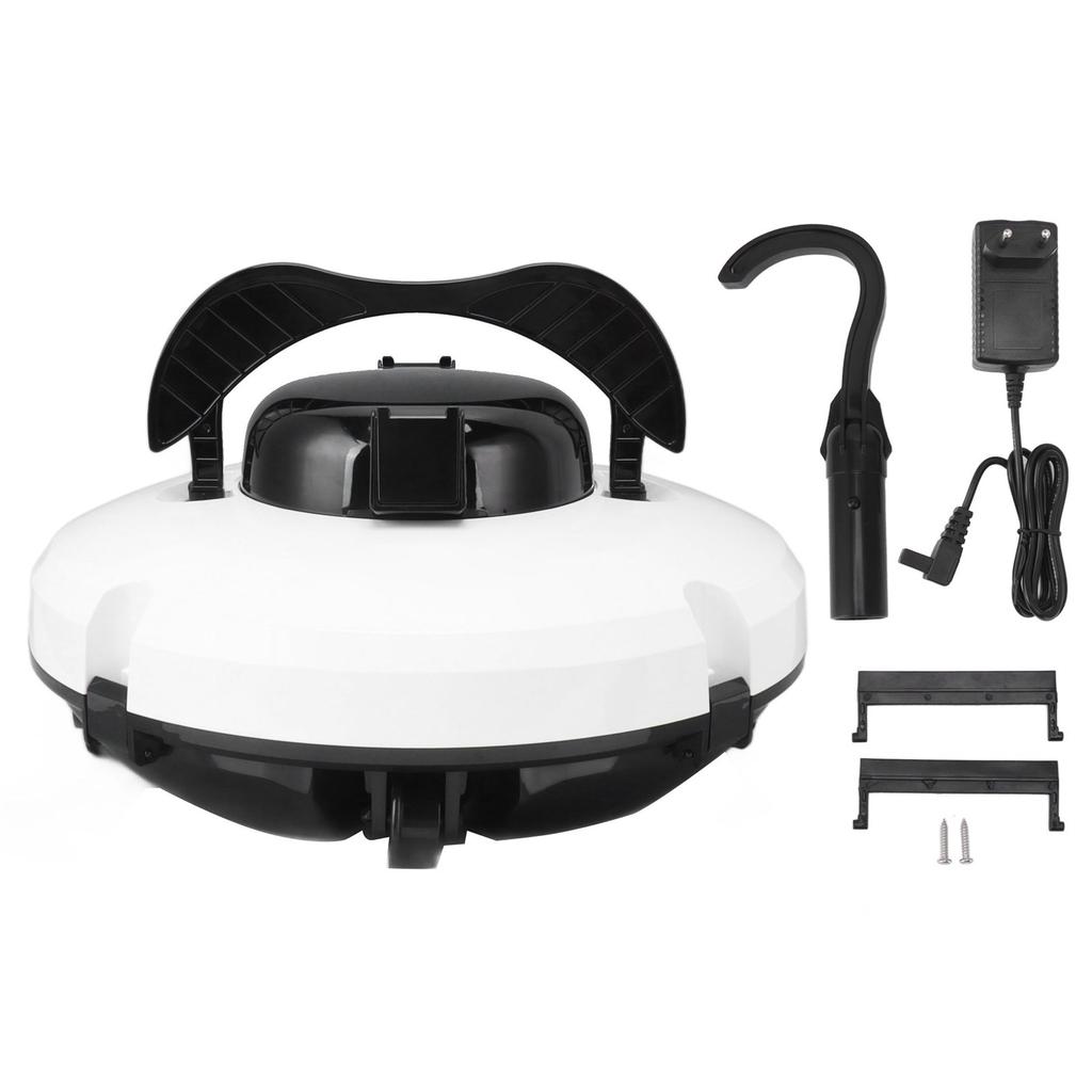 Robotic Pool Cleaner Cordlesss Pool Vacuum Fully Automatic Swimming Pool Cleaning Robot   White