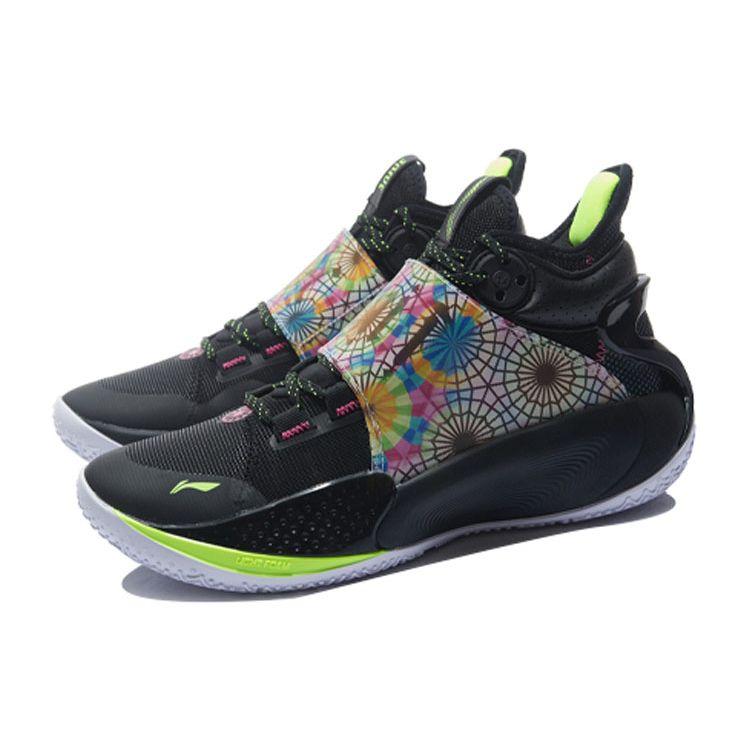 Li Ning Sonic 9 Notre Dame Rebound Wear-Resistant Mid-Top Basketball Shoes Men Basketball Shoes Black ABAR011-6
