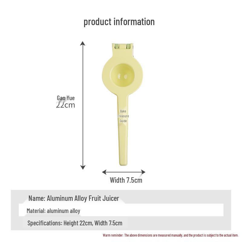 Three-Layer Manual Lemon Juicer & Multi-Functional Fruit Press