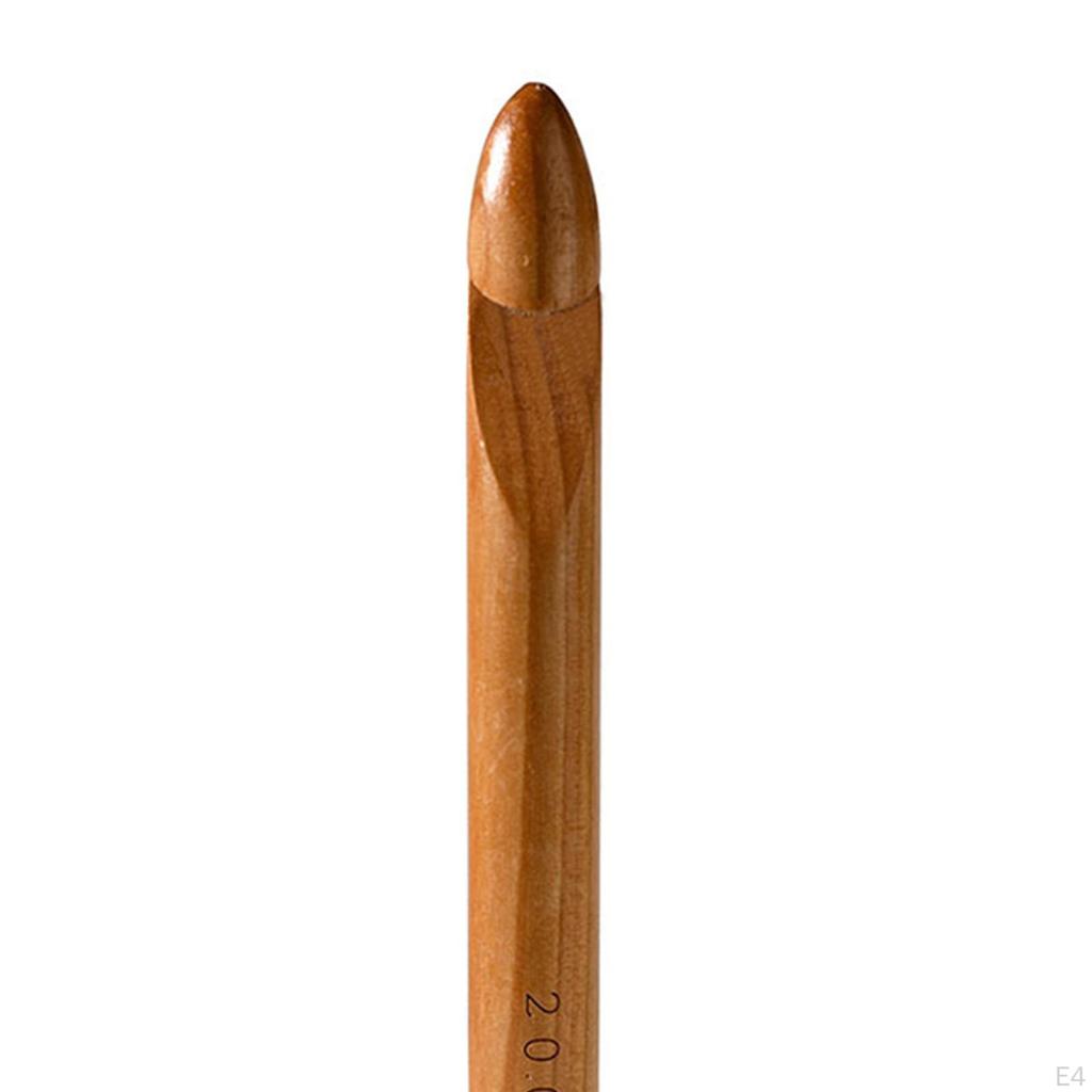 Wooden Crochet Hook Comfort Grip Knitting Pin for Beginners, Ergonomic Handle Crocheting