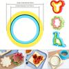 DIY Sandwich Cutter And Sealer Set - Cookie Cutters For - Flower, Dinosaur, Circle Shapes - Back To School Lunch Box Essentials