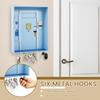 Wooden Wall Key Hanger with 6 Hook Wall Mounted Key Holder Decorative Key Storage Rack Sturdy Entrance Key Mail Organizer