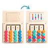 Four Color Chess Puzzle Game Fine Motor Skills Color Logical Thinking Training Colorful Puzzle Matching Board Game Toddlers Boys Girls Educational Toy