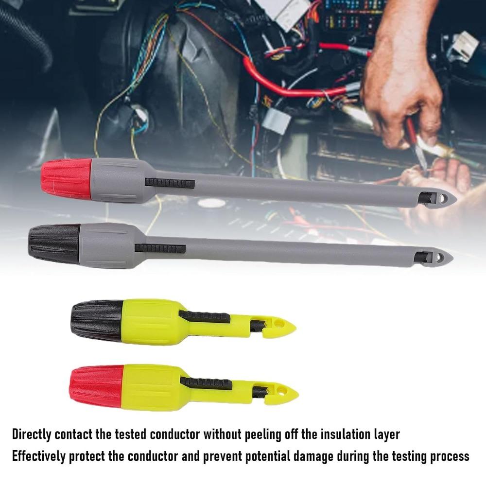4pcs No Strip Testing Insulation Piercing Clip Multimeter Test Probe Automotive Circuit Detection