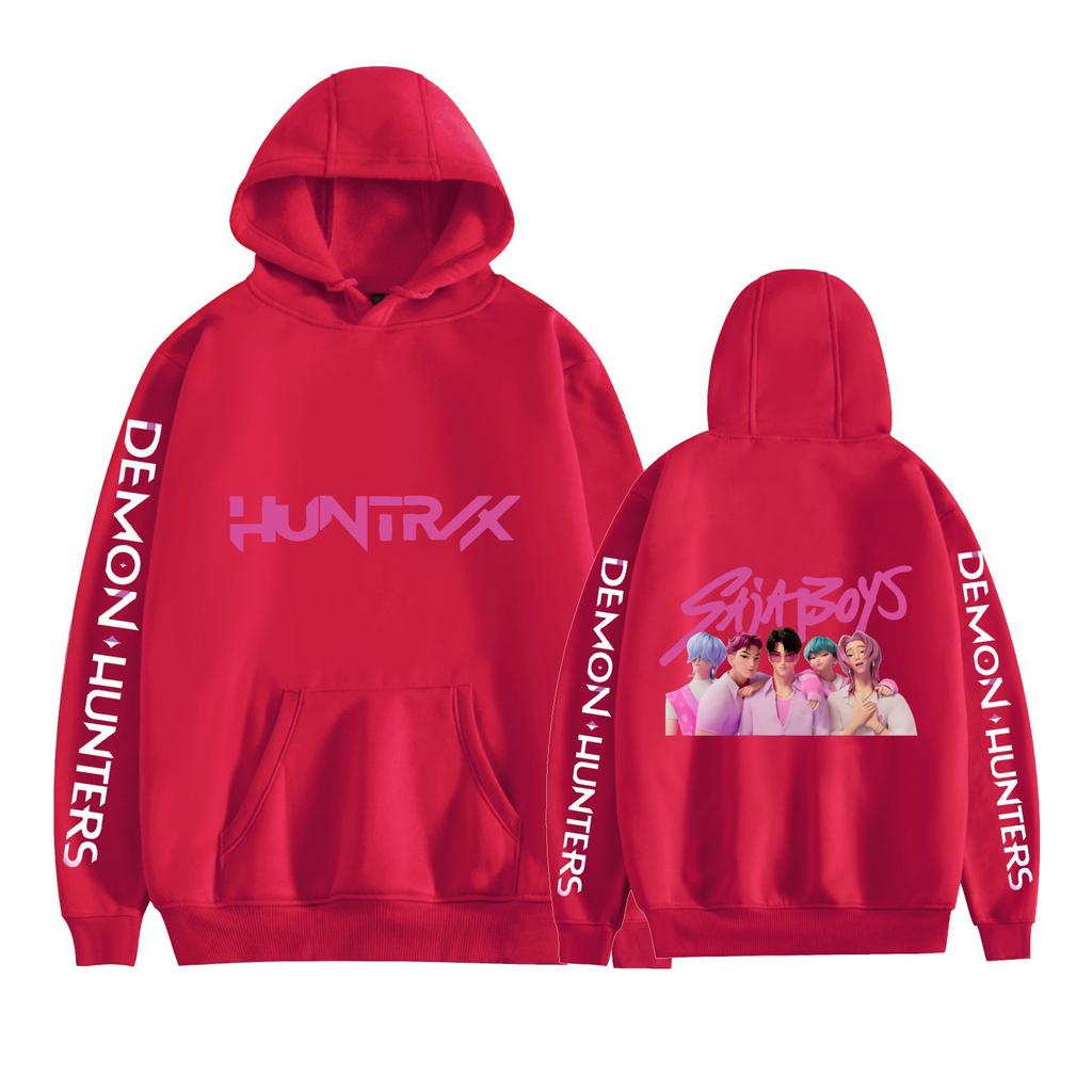Unisex Cosplay Hoodie Pullover Women Men KPop Demon Hunters Anime Graphic Hooded Sweatshirt Costume