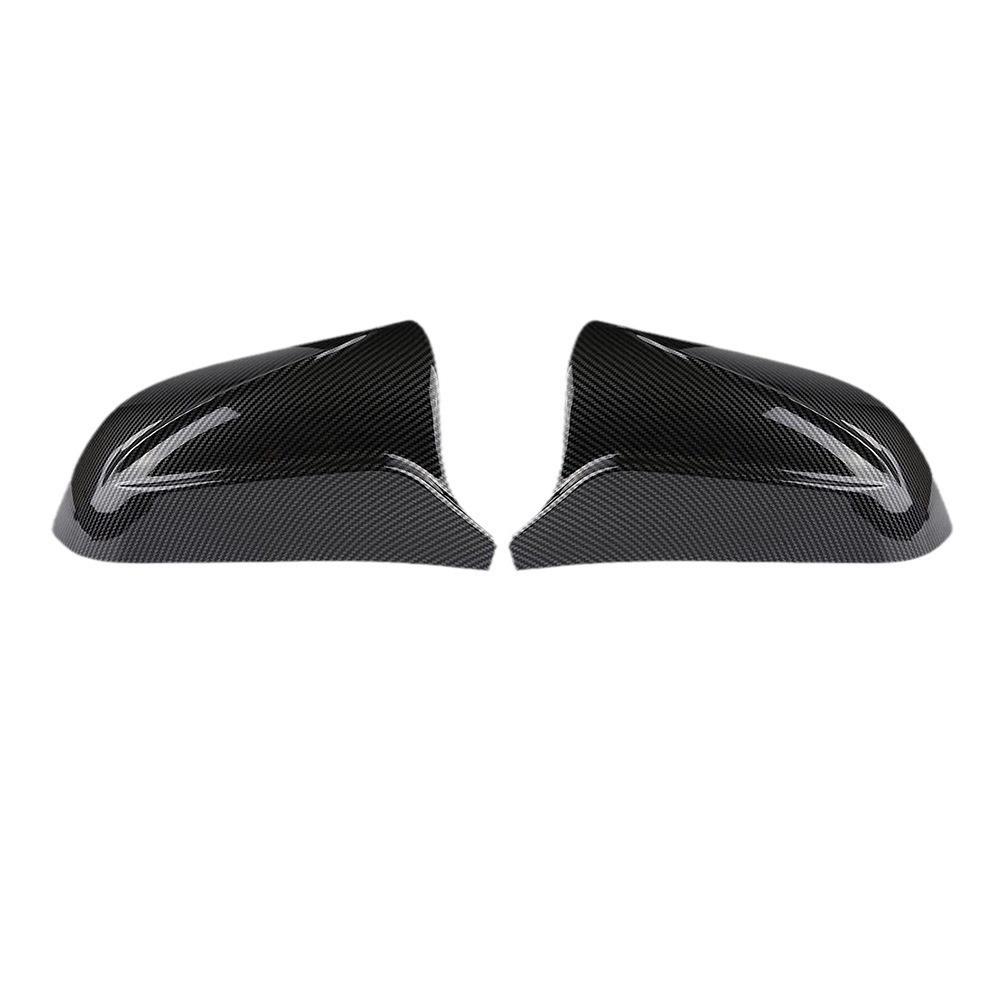 Tesla Model 3 (2017-2020) Horn and Rearview Mirror Cover In Glossy Black.