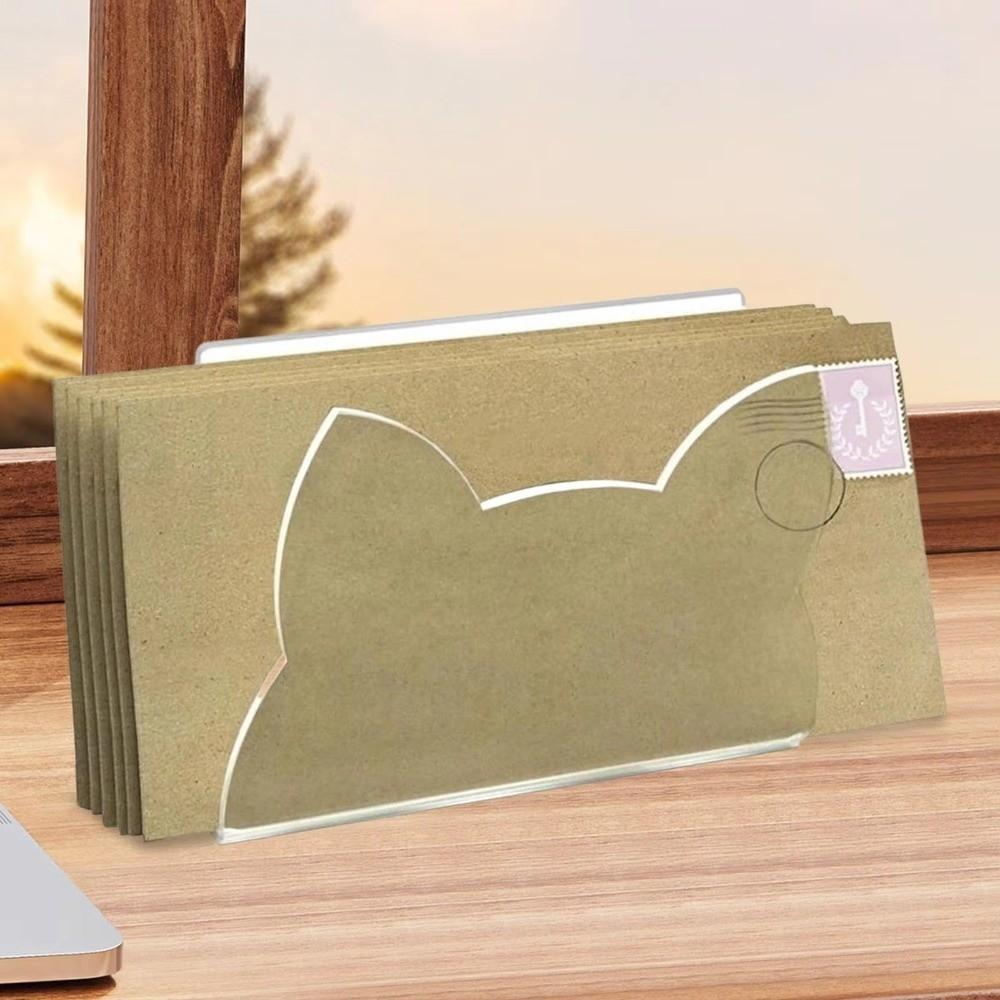 Clear Letter Organizer Open Structure Envelope Storage Sorter For Office Desk Home Countertop