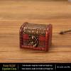 Chinesische Retro 8cm Holzschmuckschatulle - Vintage Klassisch Antik Kleine Schachtel