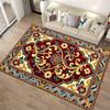 Vintage Floral Pattern Carpet with Burgundy, Blue, and Gold Design Suitable for use as an anti-slip for living room bedroom sofas
