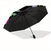 1 Stück faltbarer Regenschirm mit Blumenmuster, 8 Speichen, lässig, langlebig, leicht, tragbar, Reise-Regenschirm für Männer & Frauen yy250728098