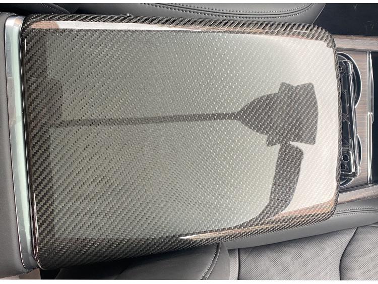 Tesla Model S/X Dry Carbon Fiber Rear Display Frame for Armrest Box