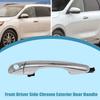 Priprilod Chrome Outside Door Handle Front Driver Side Compatible with Kia Sorento 2016-2020# 82651-C5010 82652-C5010