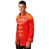 Men's Halloween SGT Sergeant Pepper Costume Jacket Marching Band Rock Man 60s Satin Cardigan Coat