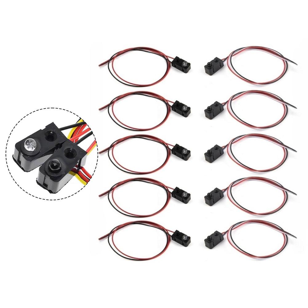 5Pcs For IR Break Beam Sensor LEDs Counting Module Split Distance Sensor DC 3-5V For ARDUINO,featuring NPN Normally-open Signal