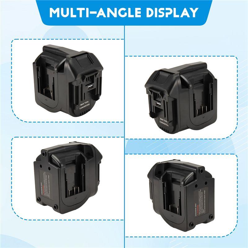 ABIY 2 In 1 Battery Adapter Convert For 20V Battery Work For Makita18v Cordless Power Tool At The Same