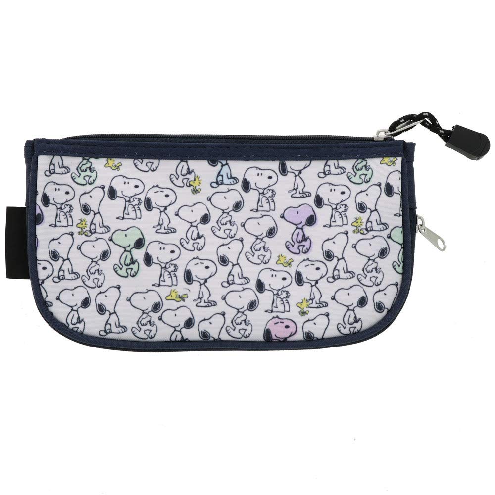 Sunstar Stationery Snoopy Outdoor Clear Flat Pencil Case Pastel S1422260