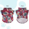 4 Pcs Dog Summer Shirts Floral Hawaii Dog Shirt Pet Clothes for Small Medium Dog Cats Boy Girl(Pink,red,Blue,Green, Medium)
