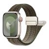 Sport Nylon Band for Apple Watch 40mm 41mm 42mm 44mm 45mm 49mm Adjustable Magnetic Stretchy Braided Strap for iWatch Series SE 9 8 7 6 5 4 3 Ultra 2