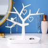 2025 New Plastic Jewelry Bird Tree Display Stand Holder Fashion Organizer Tower for Earring Necklace Ring Bracelet Rack