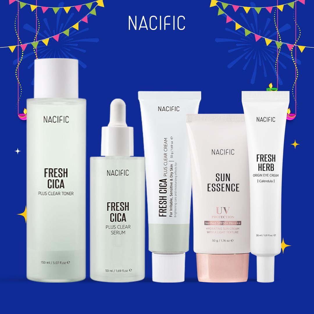 

[NACIFIC] СПЕЦИАЛЬНЫЙ НАБОР: Цика Сет (тоник, сыворотка, крем) + Солнцезащитная эссенция + Крем для глаз (5 товаров)