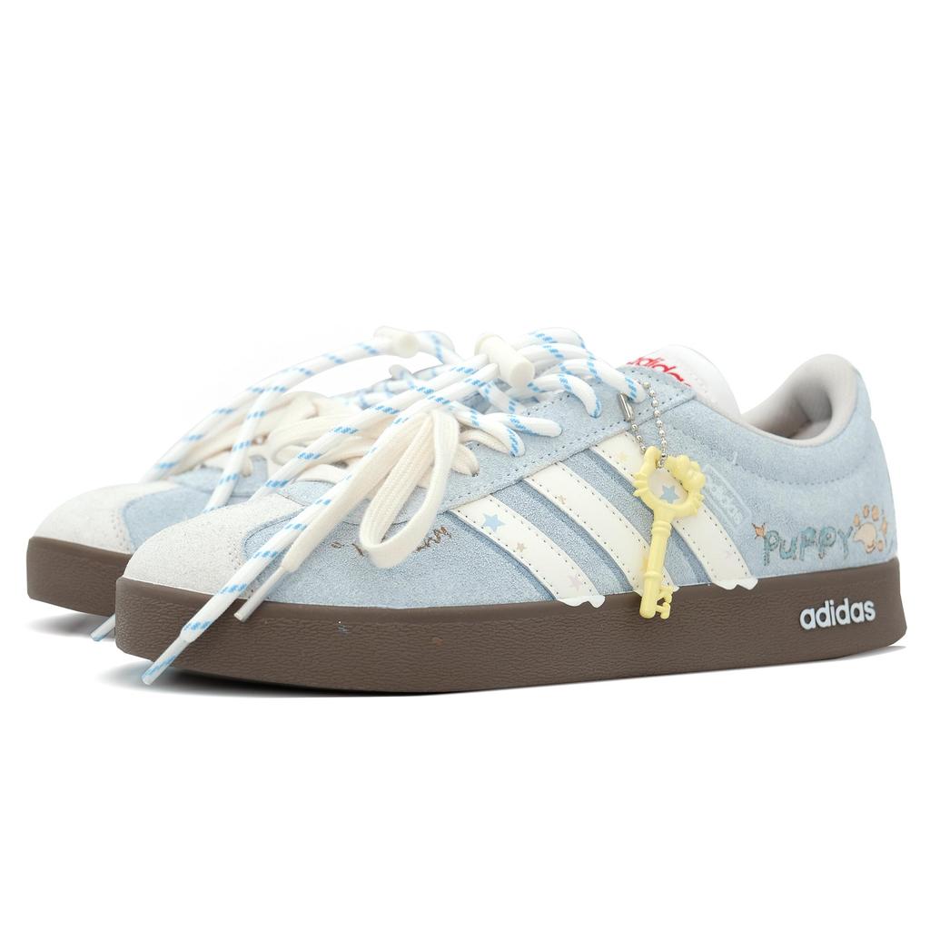 adidas VL COURT 2.0 Niedrige Turnschuhe der Bundeswehr Unisex Hellblau JS3003(Team1714-)