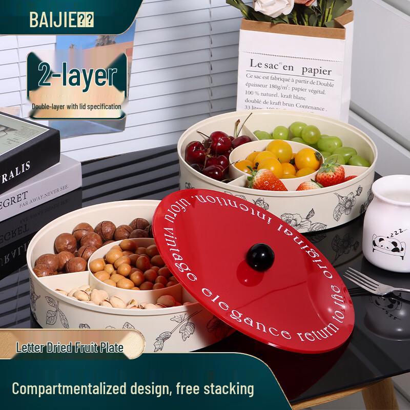 Chinese Style Plastic Dried Fruit Tray