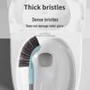 Hanging Round Head Toilet Brush with Stainless Steel Handle and Soft Bristles for Multi-purpose Cleaning