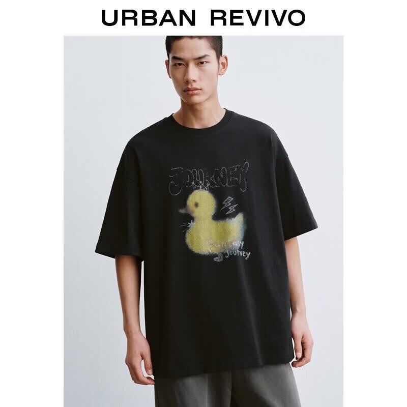 Men s Casual Printed Cotton T-Shirt S