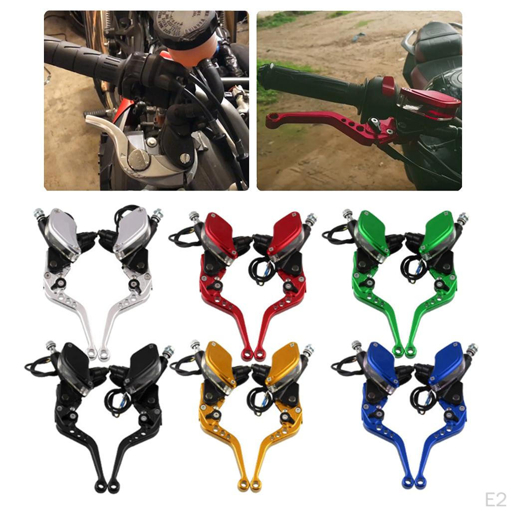 Motorcycle Handlebar Dual Hydraulic Brake Pump 22mm 7/8" 50cc-300cc