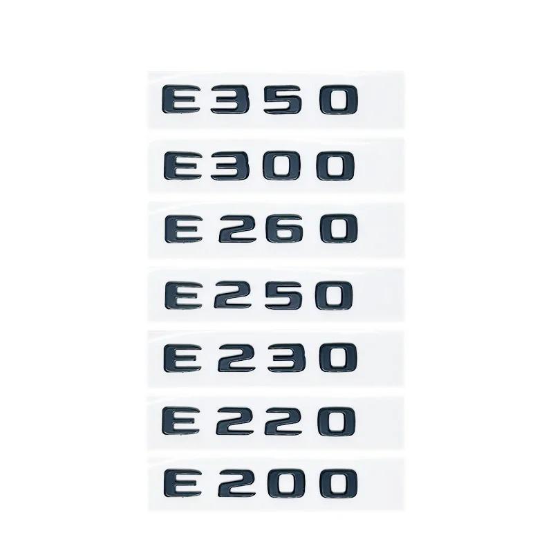 Car Trunk Letters Logo Emblem Badge Decals Sticker For Mercedes Benz E Class E200 E220 E230 E250 E260 E300 E350 E400 W212 W213 VH0